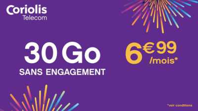 Ce forfait mobile 30 Go est à seulement 6,99 € par mois : saisissez ce bon plan sans engagement !