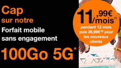 Comment obtenir le forfait Orange avec 100Go de 5G au prix exceptionnel de 11.99€ par mois ?