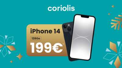 Pack connecté Forfait 250 Go 5G + iPhone 14 chez Coriolis Télécom