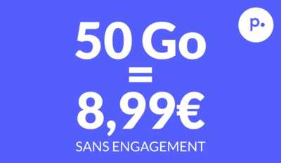 Craquez pour ce forfait mobile 50 Go à prix canon chez Prixtel