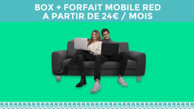 Cumulez la BOX et le forfait illimité chez RED dès 24 euros par mois