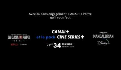 Découvrez Canal+ Cinéma avec Netflix , OCS et Disney+ pour 34,90€ en promo et 1 mois pour tester