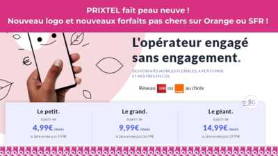 Découvrez les nouveaux forfaits mobiles Prixtel de 3 à 200 Go sur Orange ou SFR !
