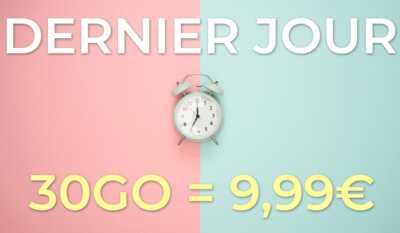 Dernier jour de la promo forfait valable à vie de La Poste Mobile à 9,99€/mois !