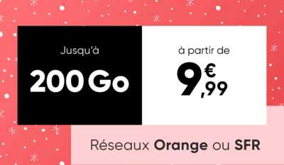 Derniers jours de la promo forfait mobile de 50Go à 200Go sur Orange ou SFR dès 9.99€
