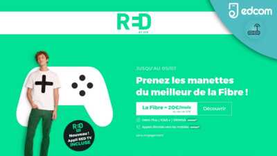Des options en cadeau et un petit prix pour la box internet sans engagement de RED !