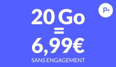 Donnez un bol d’air à vos finances avec ce forfait mobile 20Go à 6,99 € par mois sans engagement !