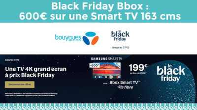 Du jamais vu  ! Une Smart TV Samsung 65' au prix cadeau de 199€ chez Bouygues