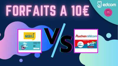 Forfait mobile à 10 euros avec un prix fixe : La Poste Mobile vs Cdiscount Mobile