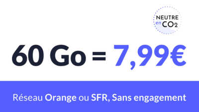 Forfait mobile en promo : 60 à 100 Go sur Orange ou SFR dès 7,99 € par mois !