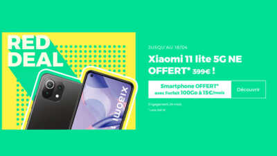 RED DEAL : un forfait 100Go = un smartphone Xiaomi OFFERT !