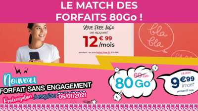Free mobile et Coriolis proposent des forfaits mobiles 80Go, lequel choisir ?