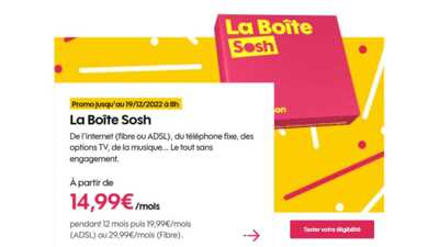 Grosse baisse de prix chez Orange : votre BOX Internet SOSH passe sous la barre des 15€ par mois !