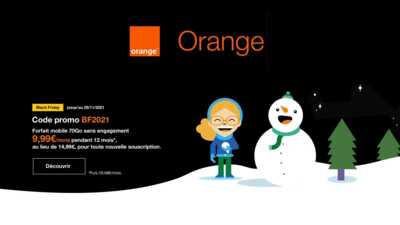 Le Black Friday 2021 est lancé chez l'opérateur Orange : de nombreux bons plans à saisir