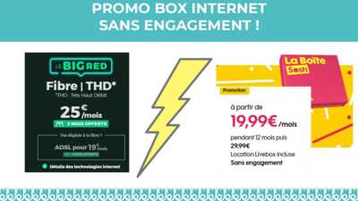 Le match des BOX Internet sans engagement à petit prix : RED by SFR ou SOSH !