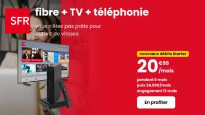 Les bons plans BOX SFR du Black November : la Fibre Starter à prix canon et des services de streaming offerts !