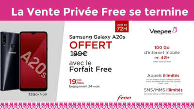 Moins d'une journée pour profiter de la Vente Privée Free !