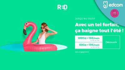 Nouveau raz de marée sur les offres mobiles RED By SFR ce matin !