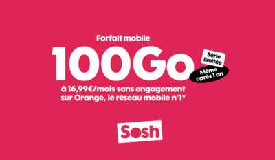 Nouvel abonnement soldé avec maxi data signé SOSH by ORANGE !