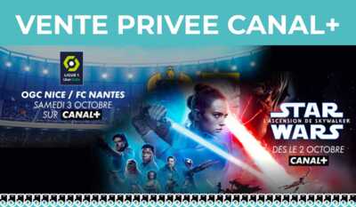 Nouvelle Vente privée CANAL+ Mercredi 30 septembre à 7h sur le site Veepee !