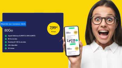 Offre coup de coeur du jour : un forfait mobile 5G avec 80Go à seulement 7.99€ sans engagement de durée