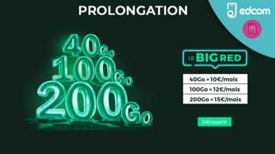 Opération BIG RED : Les forfaits RED by SFR à petits prix continuent encore quelques jours !