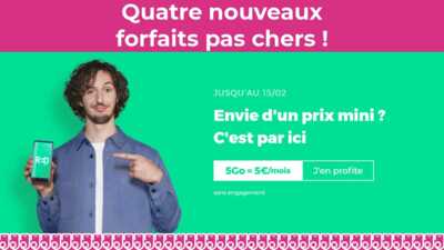 PROMO : Les nouveaux forfaits pas chers de 5Go à 130Go de RED by SFR