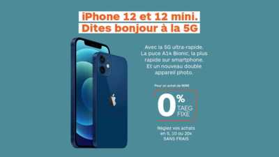 Plus que 48h pour profiter d'un paiement en plusieurs fois sans frais sur l'iPhone 12 ou l'iPhone 12 mini !