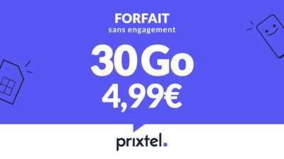 Forfait Le petit 30 à 50 Go Prixtel