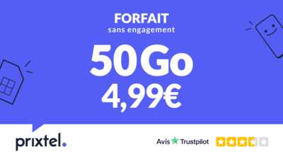 Forfait Le petit 50 à 70 Go Prixtel