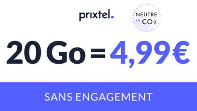 Prixtel nous sort encore le grand jeu avec ses 3 forfaits dès 4,99€ / mois