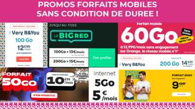 Promos sans condition de durée : Quels sont les forfaits mobiles du moment ?