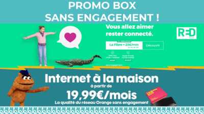 Quelle box internet sans engagement choisir entre l'offre de RED by SFR et l'offre de Sosh ?