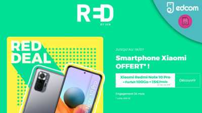 RED DEAL : un forfait mobile 100 Go et un smartphone Xiaomi offert !