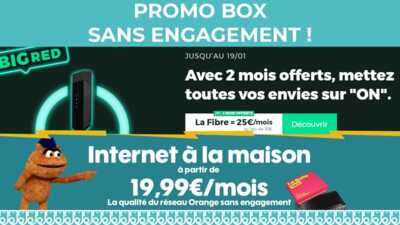 RED by SFR et Sosh nous offrent le meilleur des box internet sans engagement !