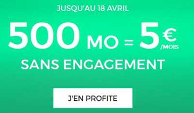 RED By SFR : Le forfait illimité 500Mo à 5 euros se termine lundi !