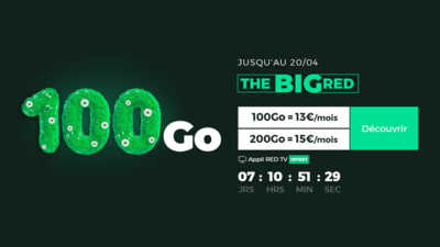 Retour du BIG RED : Forfait maxi data avec un mini prix !