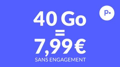 Série limitée : ne manquez pas ce forfait mobile sans engagement avec 40Go pour seulement 7,99 € par mois !
