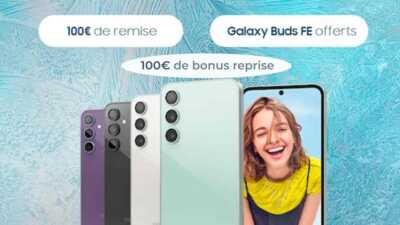 Soldes : Jusqu'à 200€ de remise sur le nouveau Galaxy S23 FE avec une paire de Buds FE en cadeau via le Samsung Shop