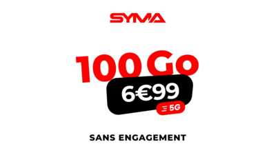 Forfait Le six 100 Go 5G Syma Mobile