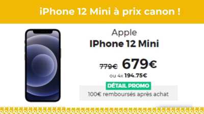 Top affaire : l'iPhone 12 Mini remisé de 100€ chez RED by SFR