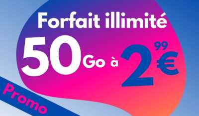 Top départ des SOLDES d'été chez Cdiscount avec un forfait 50Go à prix incroyable !