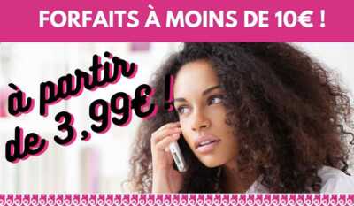 TOP 5 des forfaits en promo à moins de 10€ !