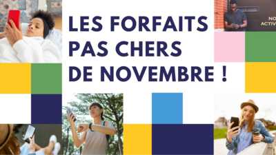 Forfait 5€ : quels sont les forfaits pas chers disponibles en novembre ?