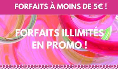 Forfaits illimités en promo à partir de 2,99€ !