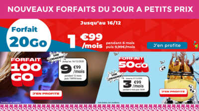 Venez faire votre choix parmi 2 toutes nouvelles promos à moins de 4€ !
