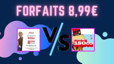 Vente privée Free Mobile contre forfait NRJ : quelle promo à 8,99€ choisir ?