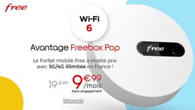 Votre forfait mobile 5G + BOX Internet Fibre à prix cassé avec ces deux offres Free