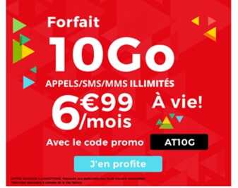Nouvelle série limitée 10Go à 6.99 euros à VIE chez Auchan Telecom
