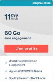 La gamme des forfaits B&YOU disponible le 16 janvier 2012.